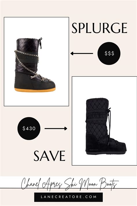 chanel chain boot dupe